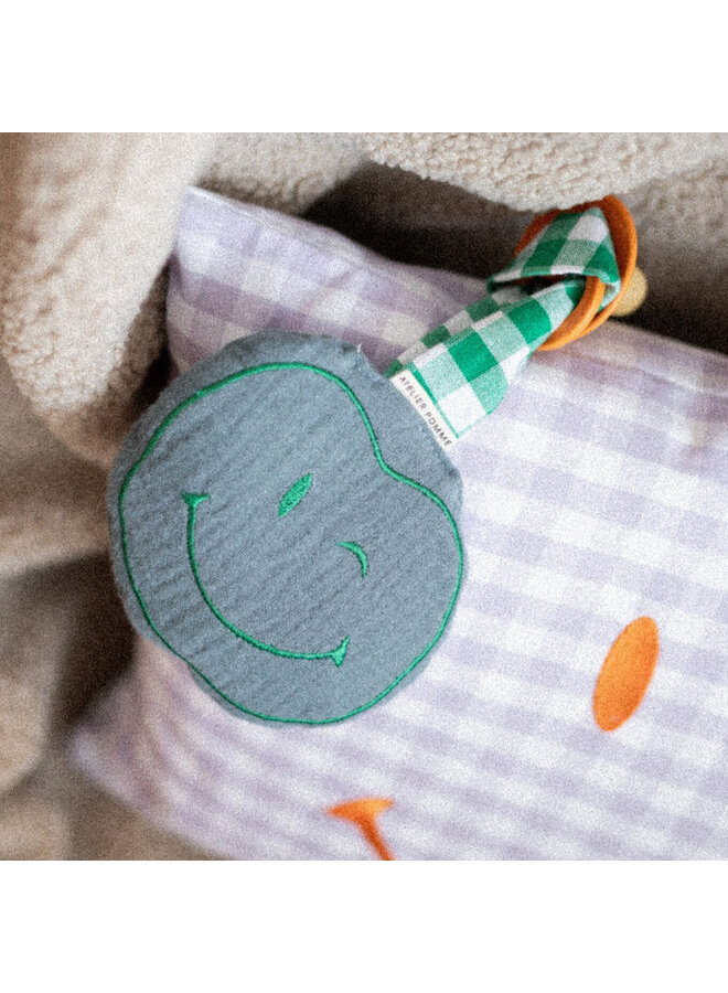 Pacifier cloth pomme - Misty blue