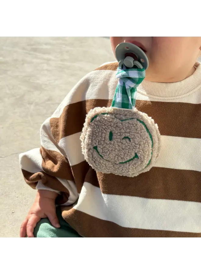 Atelier Pomme - Pacifier cloth pomme - Teddy easy emerald