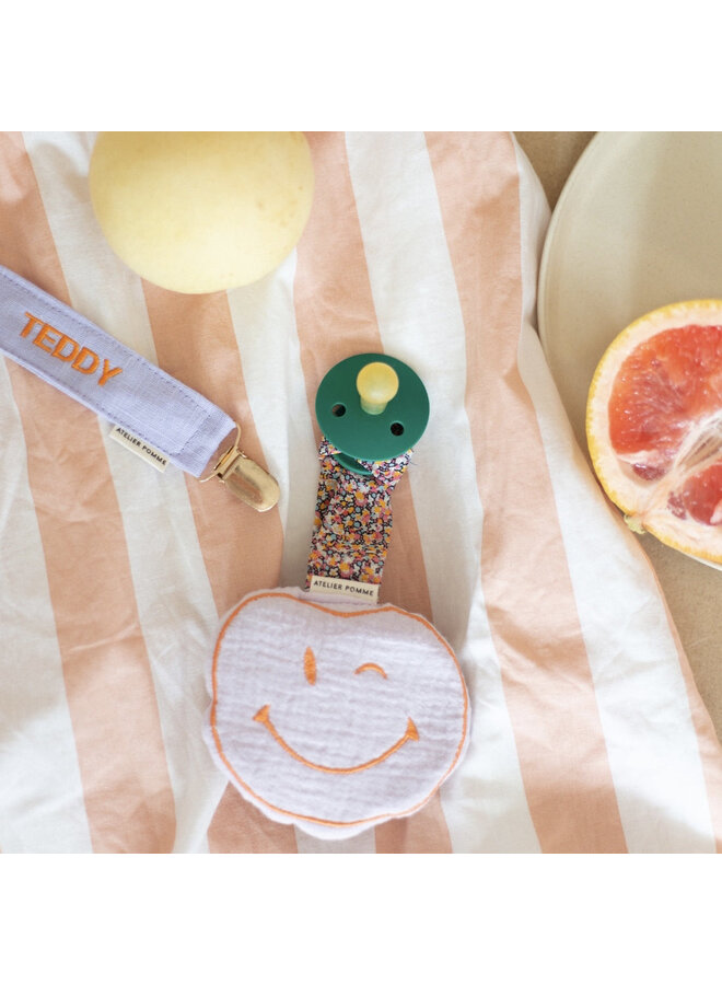 Atelier Pomme - Pacifier cloth pomme - Lucky lila