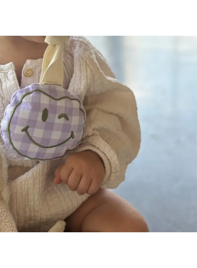Pacifier cloth pomme - Checked lila