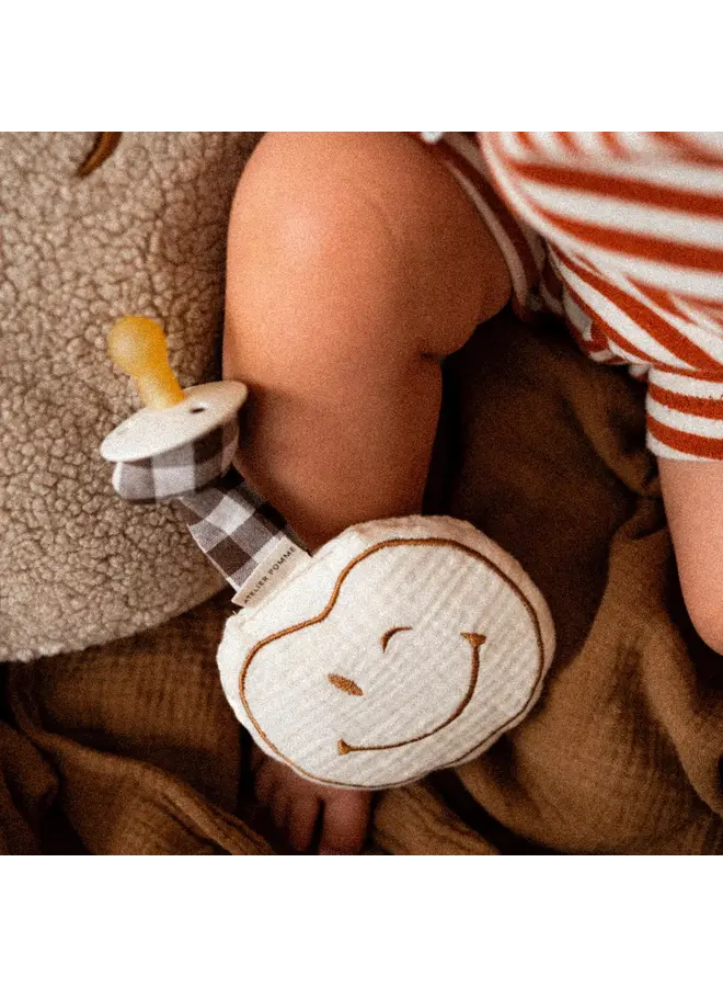 Atelier Pomme - Pacifier cloth pomme - Cosy white