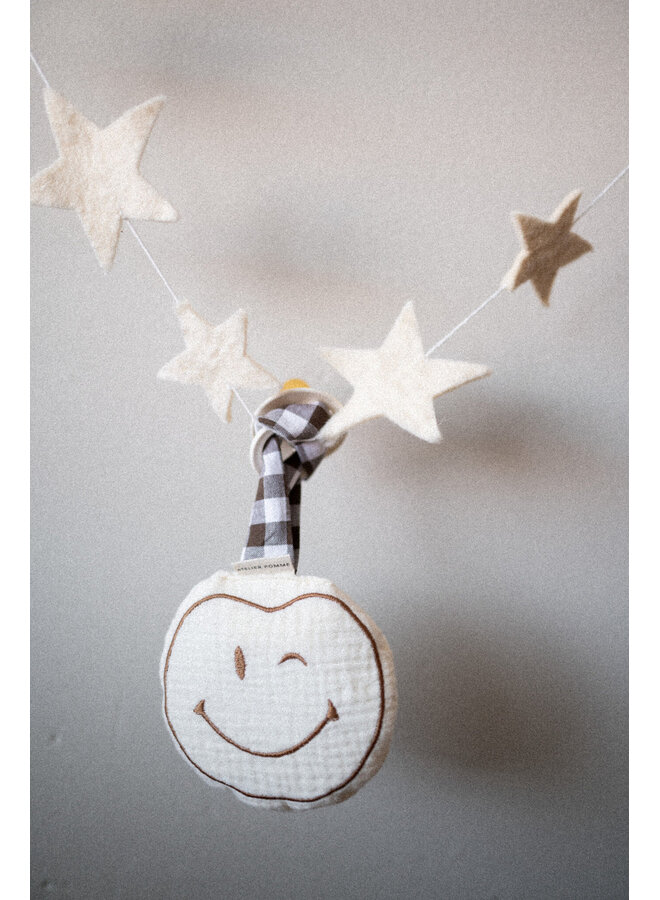 Atelier Pomme - Pacifier cloth pomme - Cosy white