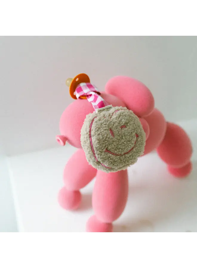 Atelier Pomme - Pacifier cloth pomme - Teddy blowy bubblegum
