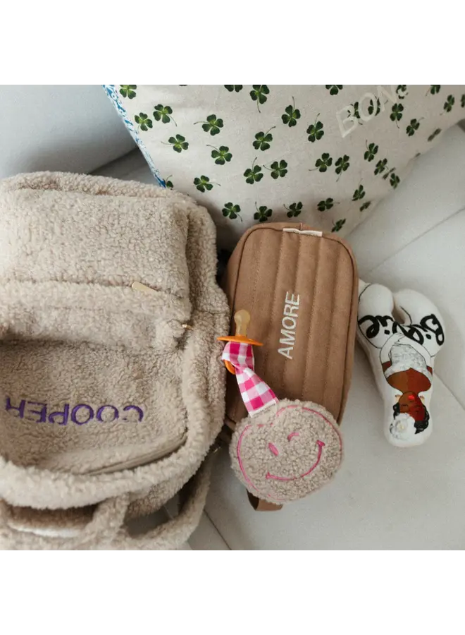 Atelier Pomme - Pacifier cloth pomme - Teddy blowy bubblegum