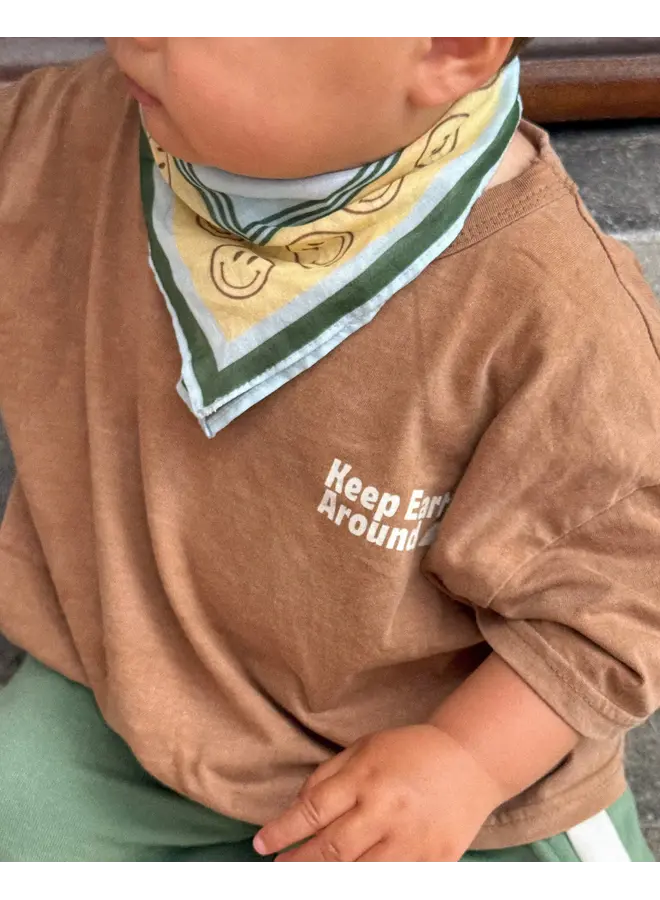 Atelier Pomme - Pomme club smilin' scarf - Dreamy blue