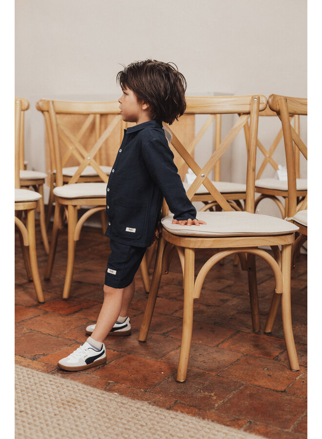 Leslie x Baje Studio - Manuel shorts - Blue dark