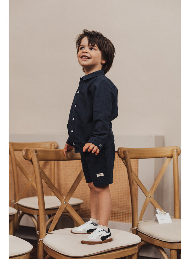 Leslie x Baje Studio - Manuel shorts - Blue dark