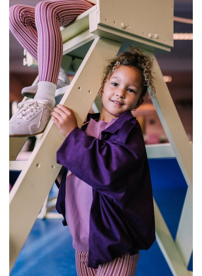 Jacky Sue - Sasha Bomber - Purple Suede