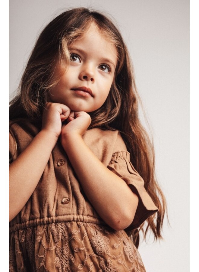 Baje Studio - Claudie dress - Brown coconut