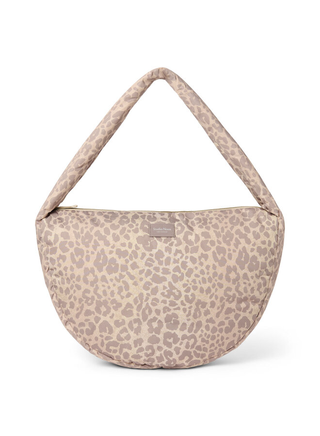 Studio Noos - Puffy cross body bag - Beige leopard