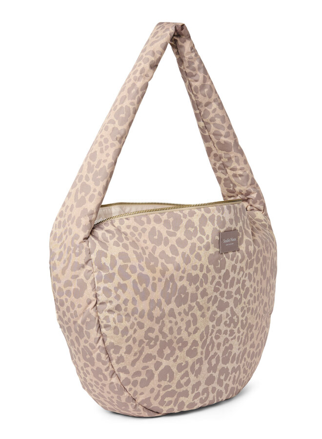 Studio Noos - Puffy cross body bag - Beige leopard