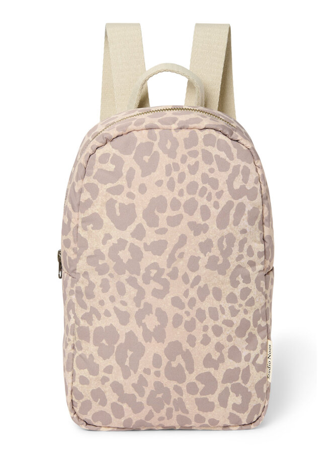 Studio Noos - Puffy mini backpack - Beige leopard