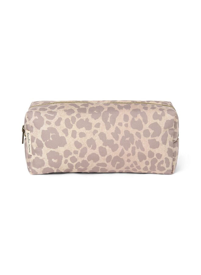 Puffy pouch - Beige leopard