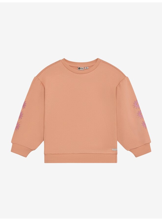 Sweater embroidery sleeve - Dusty coral