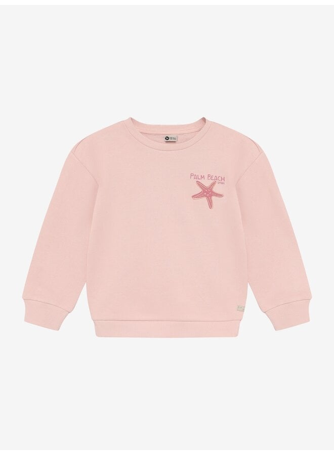 Daily7 - Sweater backprint - Silver pink