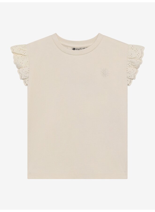 Daily7 - T-shirt broderie - Sandshell