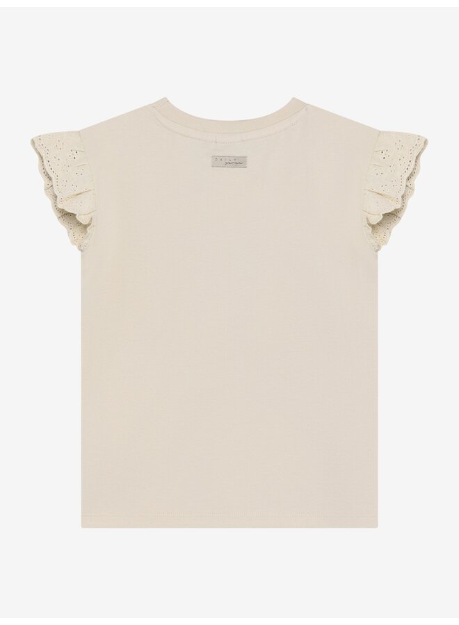 Daily7 - T-shirt broderie - Sandshell