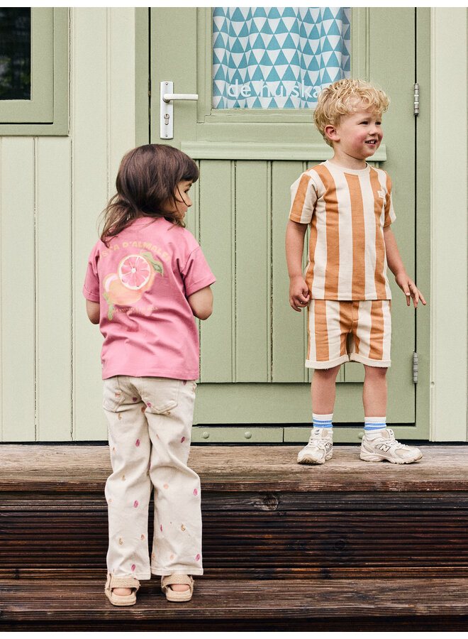 Daily7 - T-shirt backprint - Heather rose