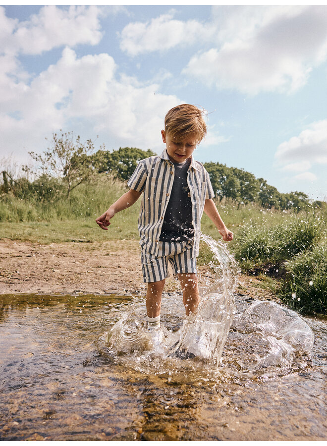 Daily7 - Cotton stripe shorts - Thunderstorm