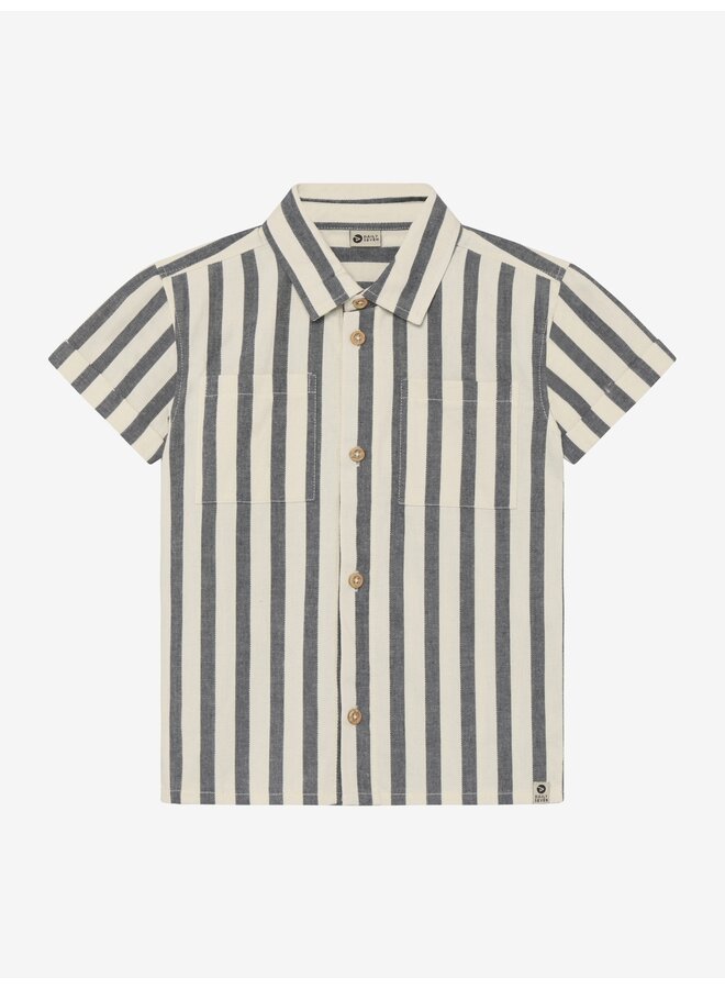 Daily7 - Shirt stripe cotton - Thunderstorm