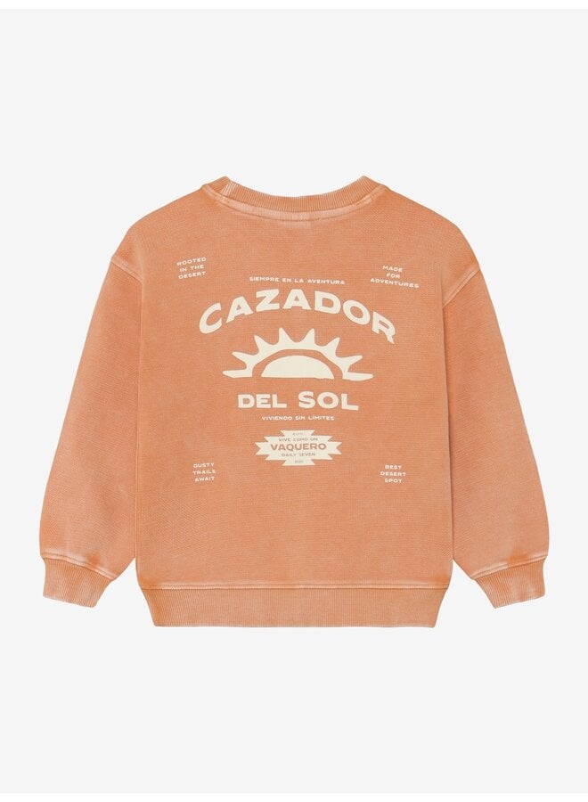 Oversized sweater backprint - Sandstone