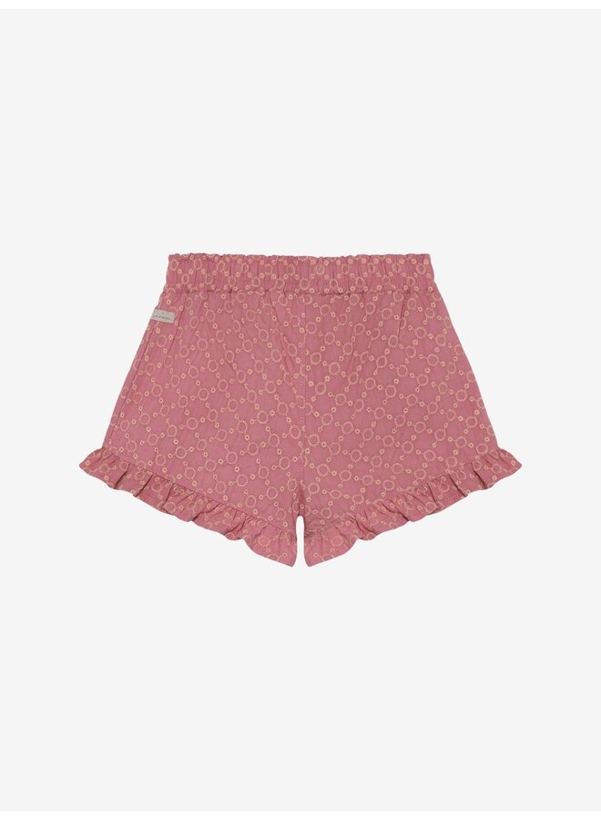 Daily7 - Ruffle shorts broderie - Heather rose