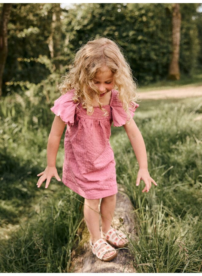 Daily7 - Dress wide sleeve - Heather rose