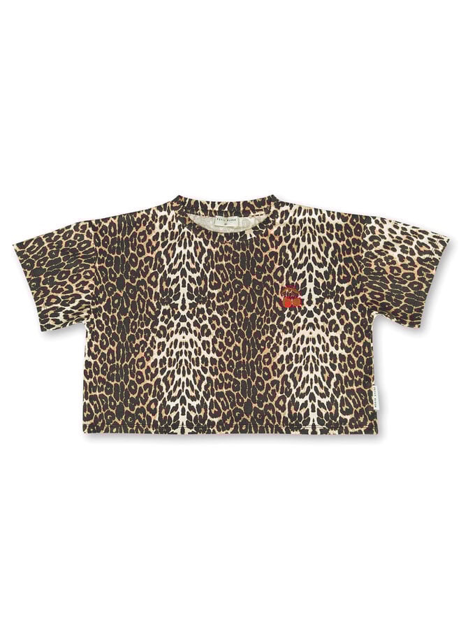 Spruit x Petit Blush - Boxy fit t-shirt - Leopard AOP