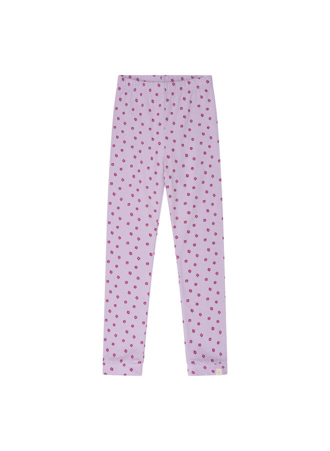 Navy Natural - Legging - Lila flowers