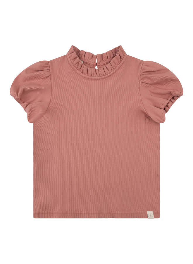 Navy Natural - Holly top - Dusty rose