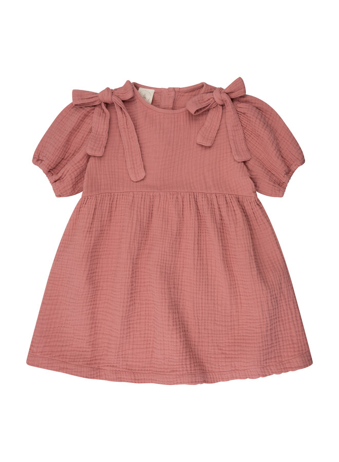 Guusje bow dress - Dusty rose