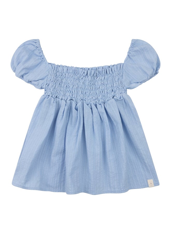 Emma top - Blue mousseline