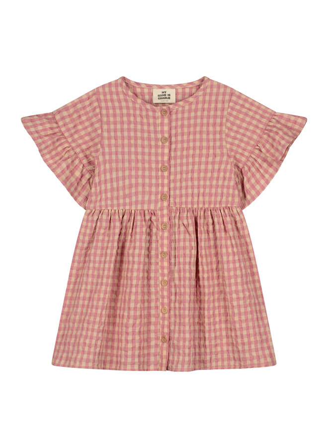 My Name is Charlie - Scottie dress - Dusky pink