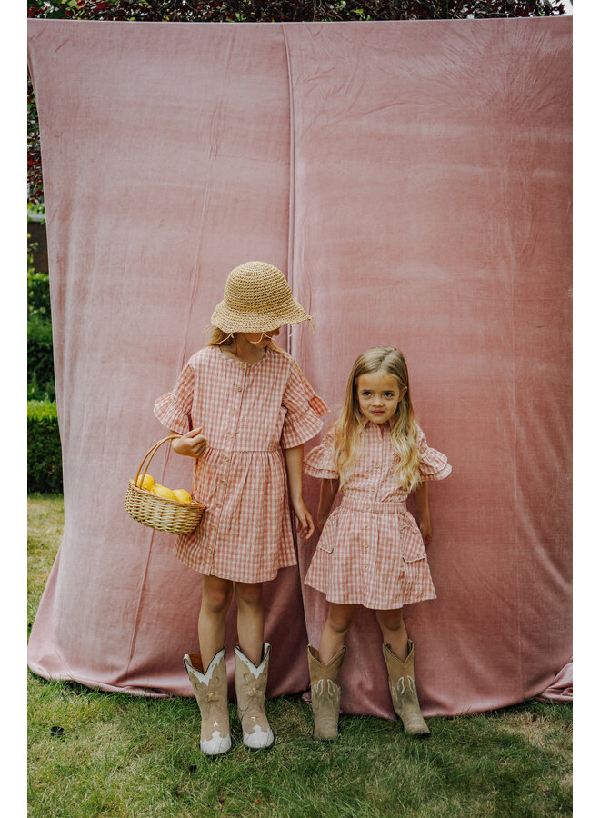 My Name is Charlie - Scottie dress - Dusky pink