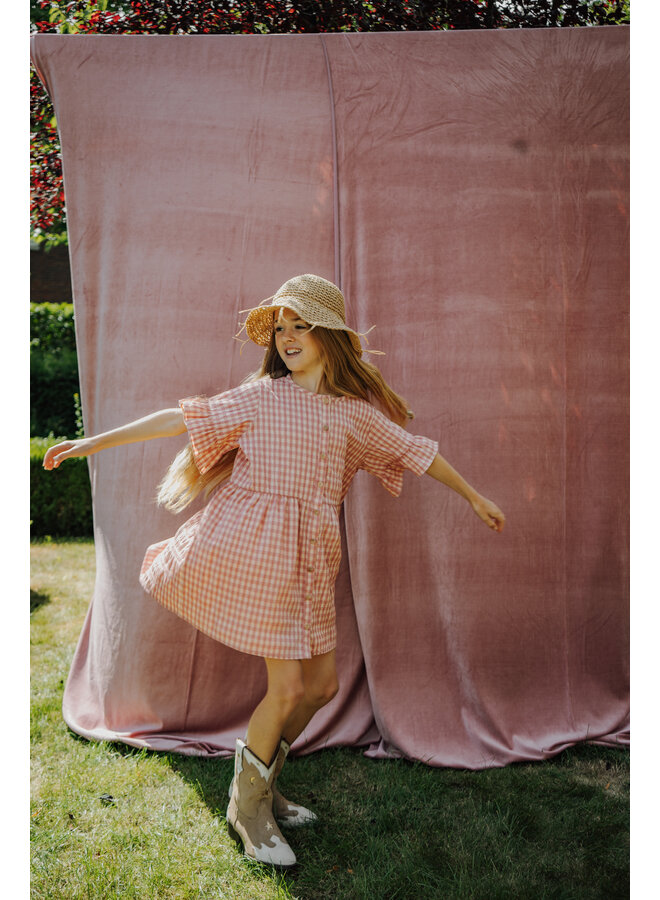 My Name is Charlie - Scottie dress - Dusky pink