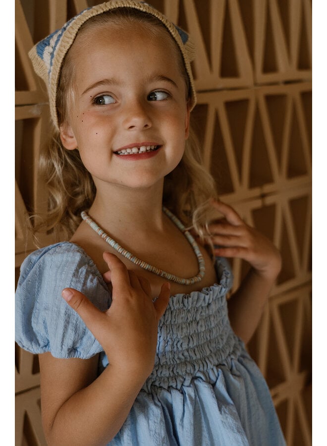 Navy Natural - Emma top - Blue mousseline