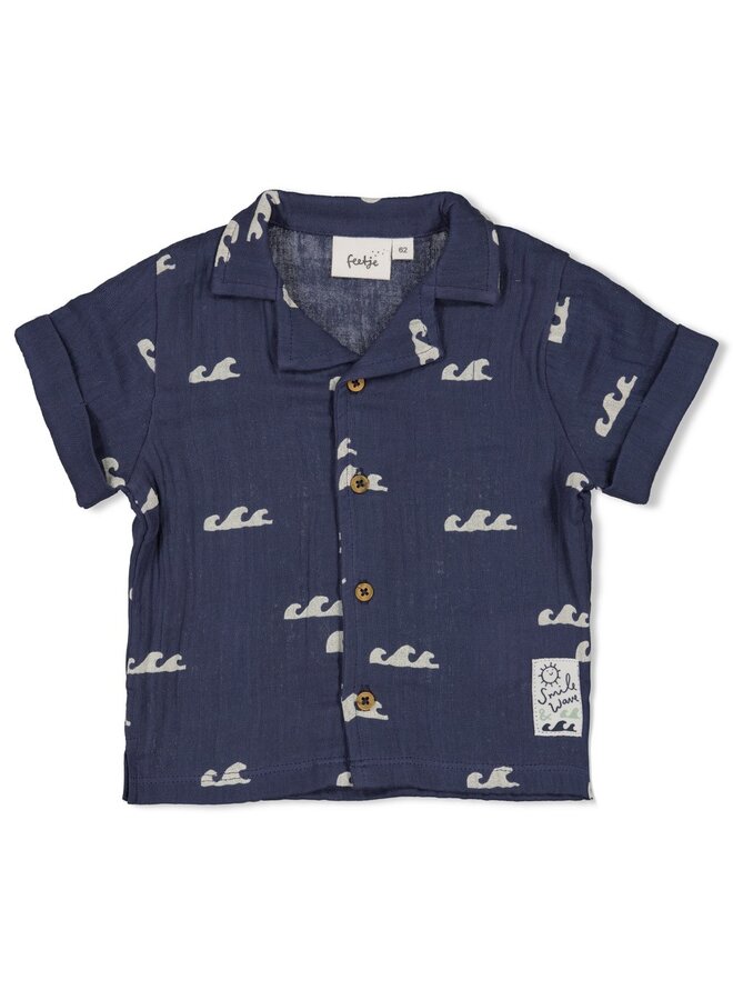 Blouse mousseline AOP - Summer Woven - Indigo