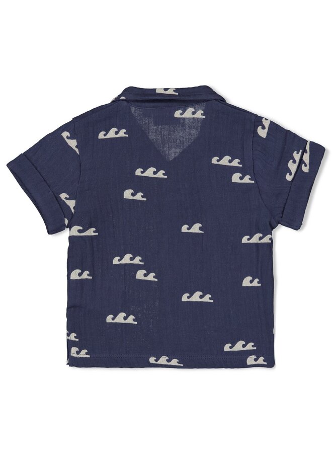 Feetje babykleding - Blouse mousseline AOP - Summer Woven - Indigo