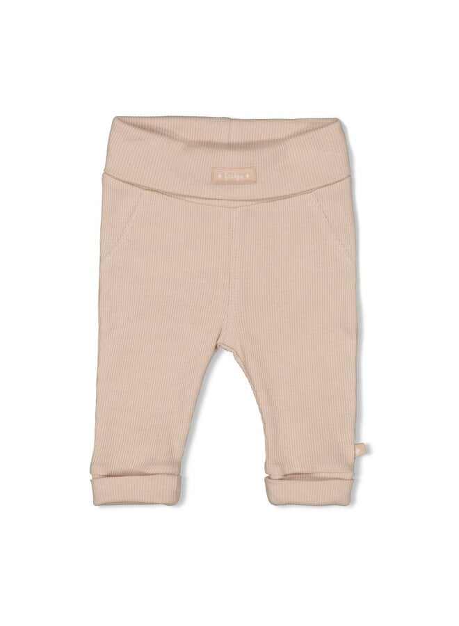 Feetje babykleding - Broek rib - Honey Bear - Zand