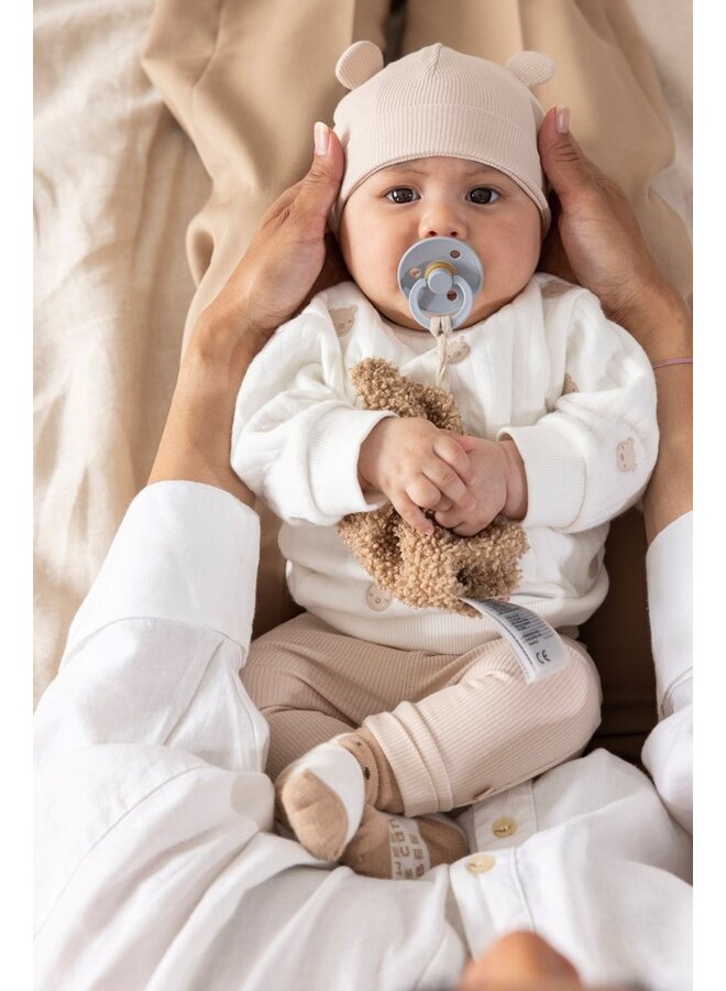 Feetje babykleding - Broek rib - Honey Bear - Zand