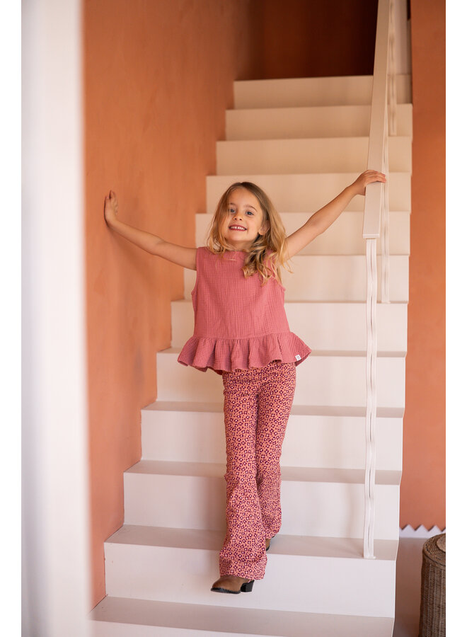 Navy Natural - Rose top - Dusty rose