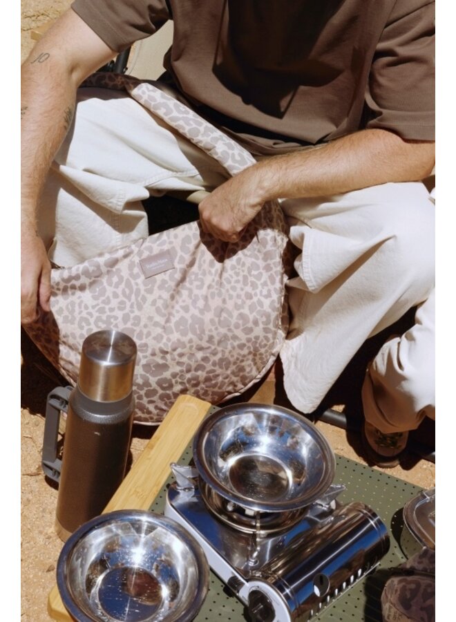 Studio Noos - Puffy cross body bag - Beige leopard