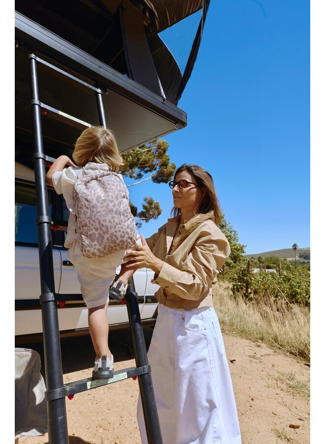Studio Noos - Puffy mini backpack - Beige leopard