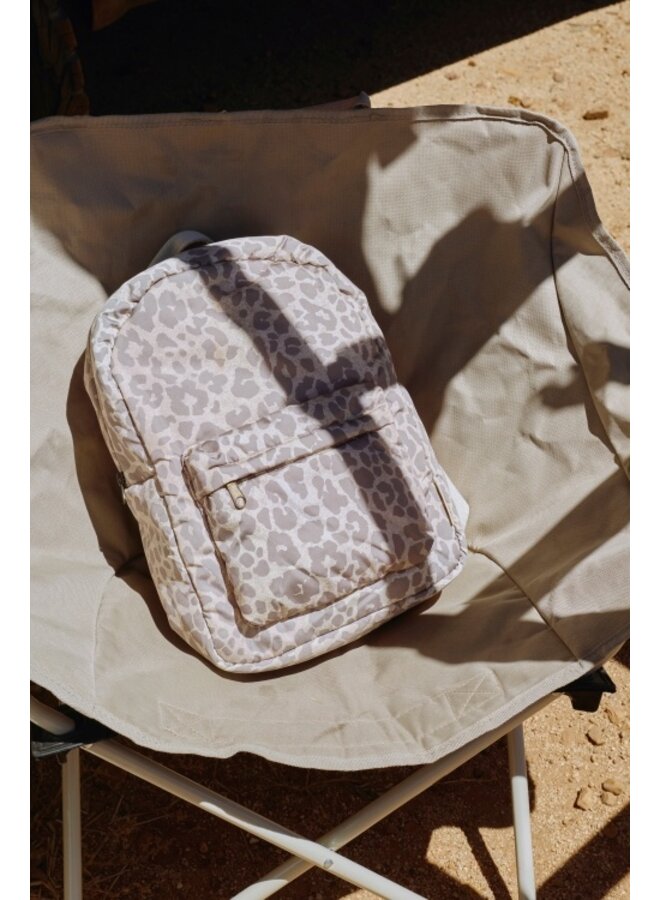 Studio Noos - Puffy midi backpack - Beige leopard