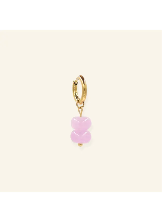 Mable. - Double lila oorbel