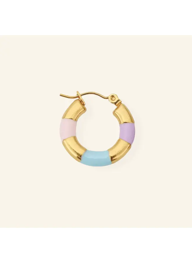 Mable. - Pastel hoop oorbel