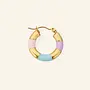 Mable. - Pastel hoop oorbel
