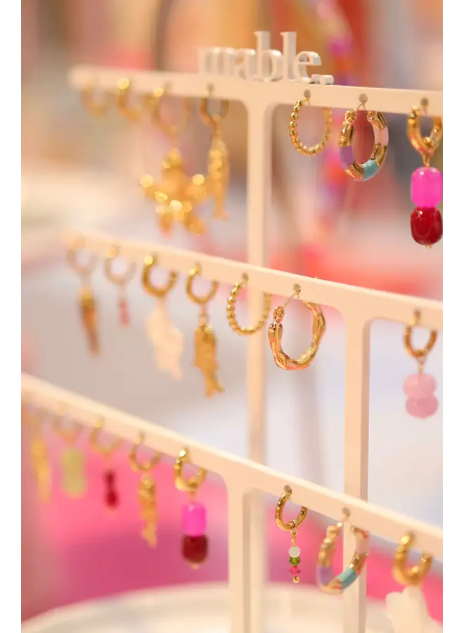 Mable. - Pastel hoop oorbel