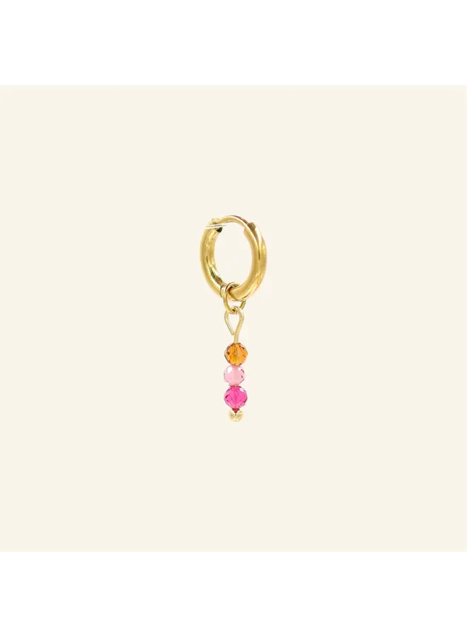 Sunrise facet oorbel