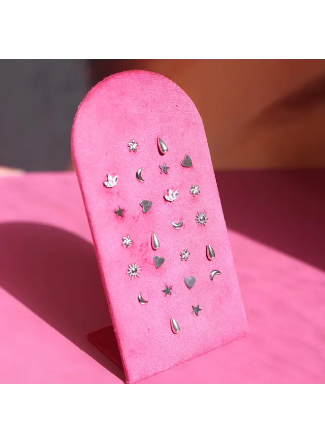 Mable. - Raindrop stud - Silver (single piece)